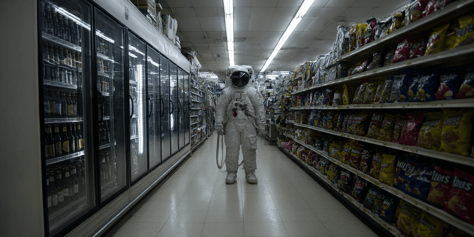 AI-generated cinematic still